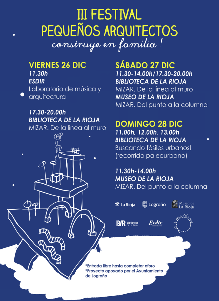 Cartel del III Festival Pequeños Arquitectos de Logroño